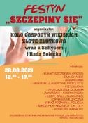 plakat festynu "Szczepimy się w Złotkowie 28 sierpnia 2021 r.