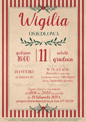 wigilia osiedlowa złotniki - plakat