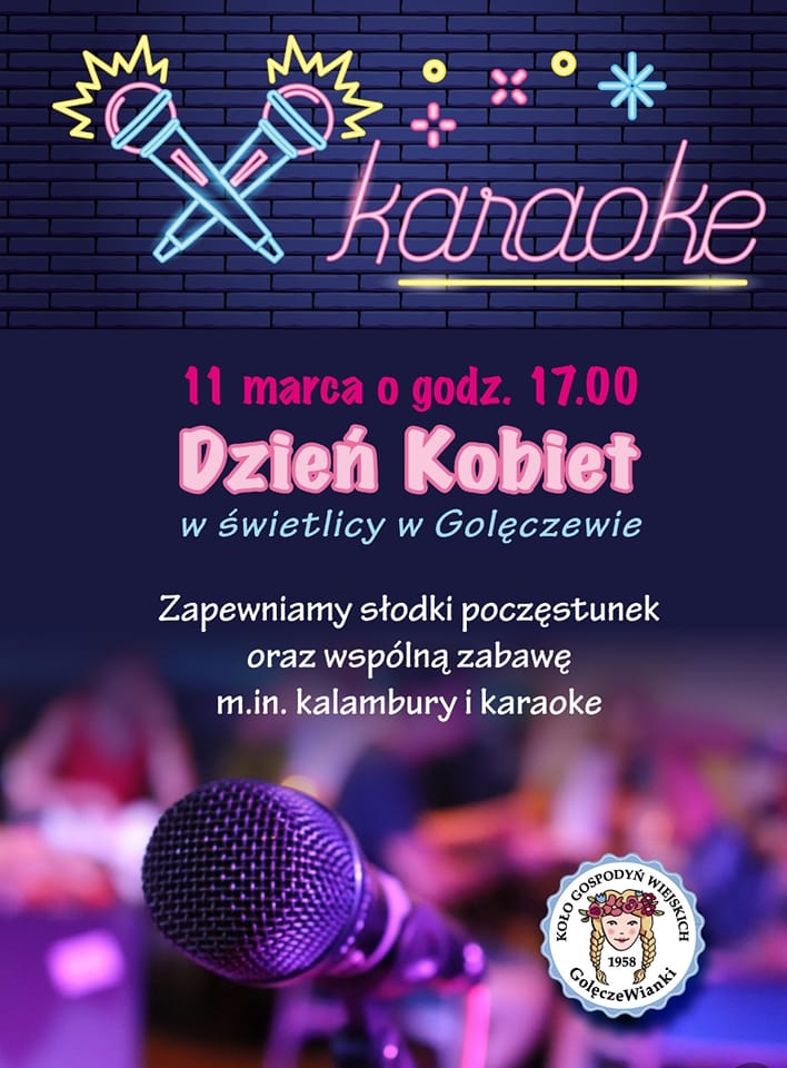 Dzień Kobiet w Golęczewie - plakat