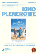 kino plenerowe - plakat informacyjny