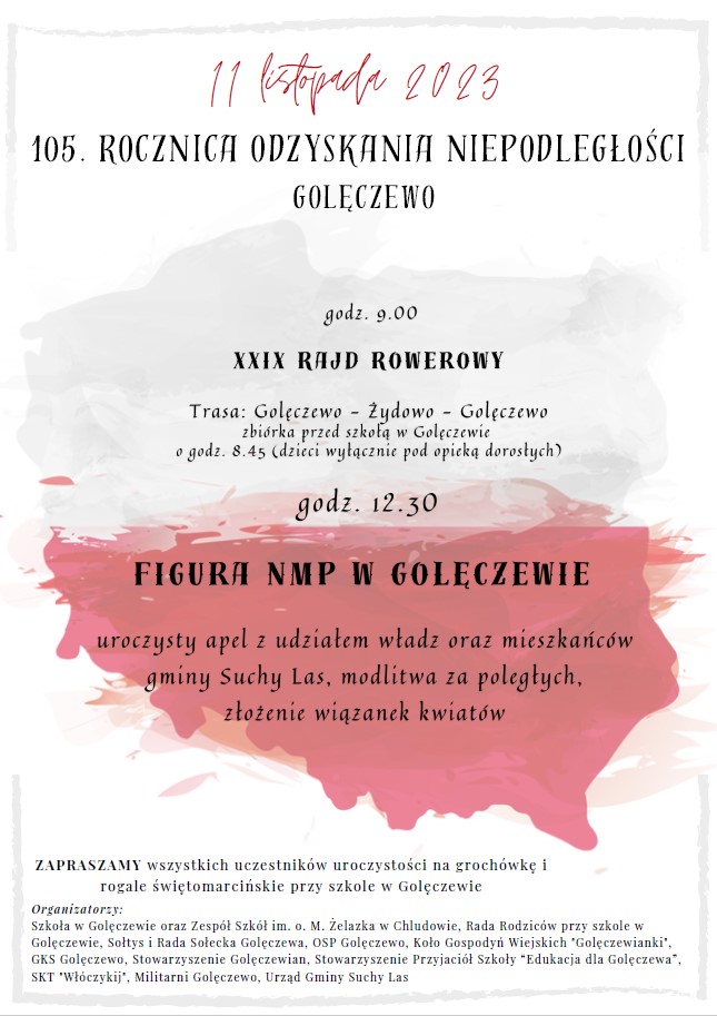 plakat Goleczewo 11-11-2023