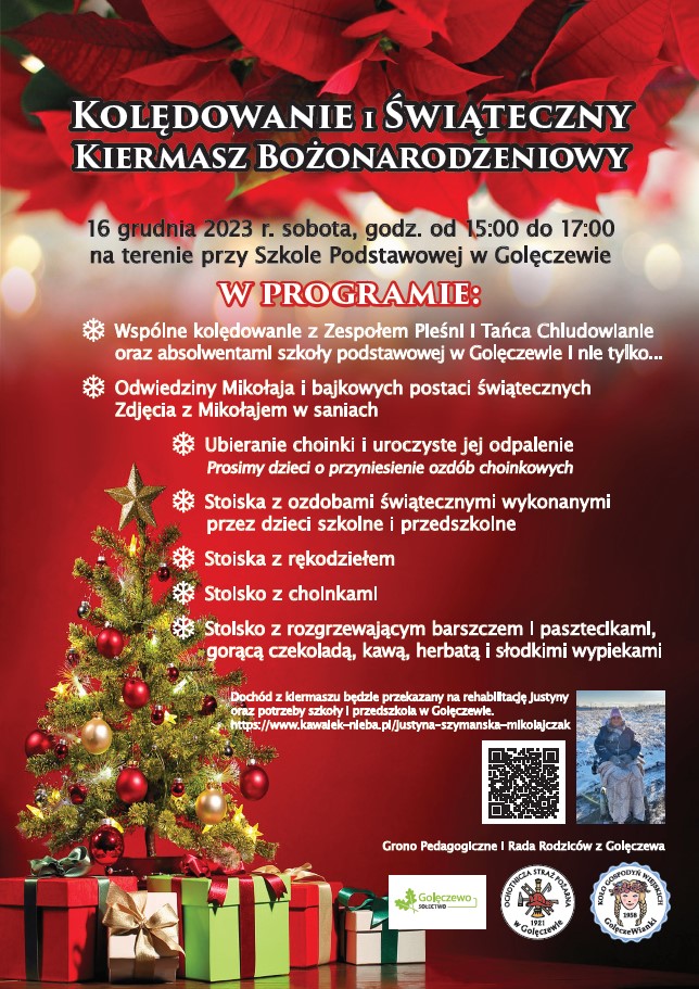 kolędowanie i kiermasz w Golęczewie - plakat do wydarzenia