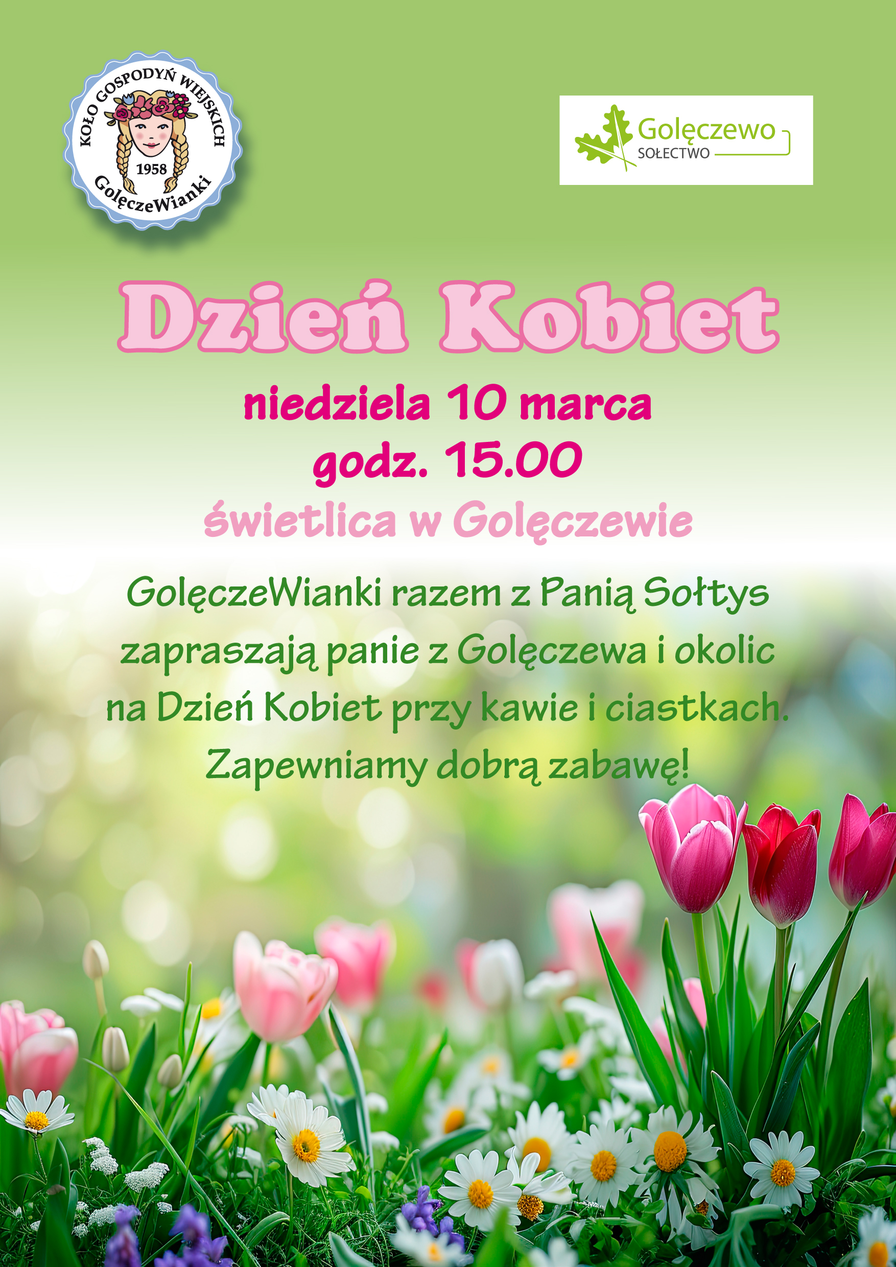 plakat Dzień Kobiet w Golęczewie