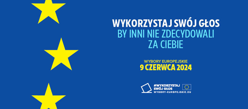 wykorzystaj swój głos - grafika do wyborów do europarlamentu